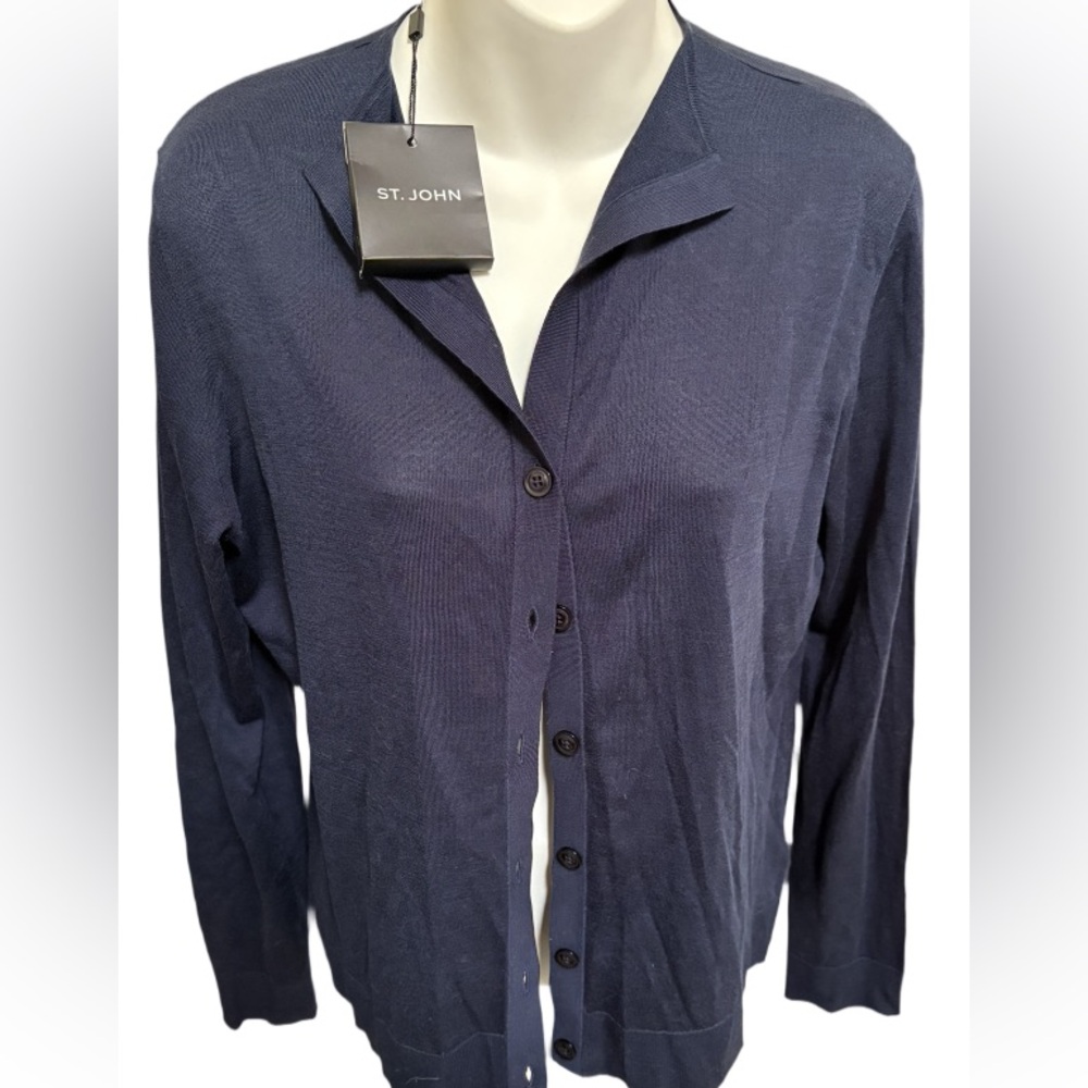 ST JOHN Button Down Cardigan NWT